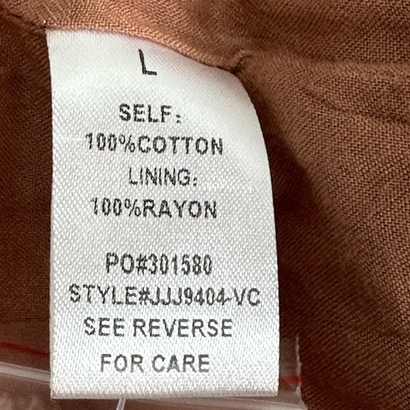 Promesa Large Mauve Pink Slow Lane Quilted Drawstring Zip Up Jacket - Picture 14 of 16